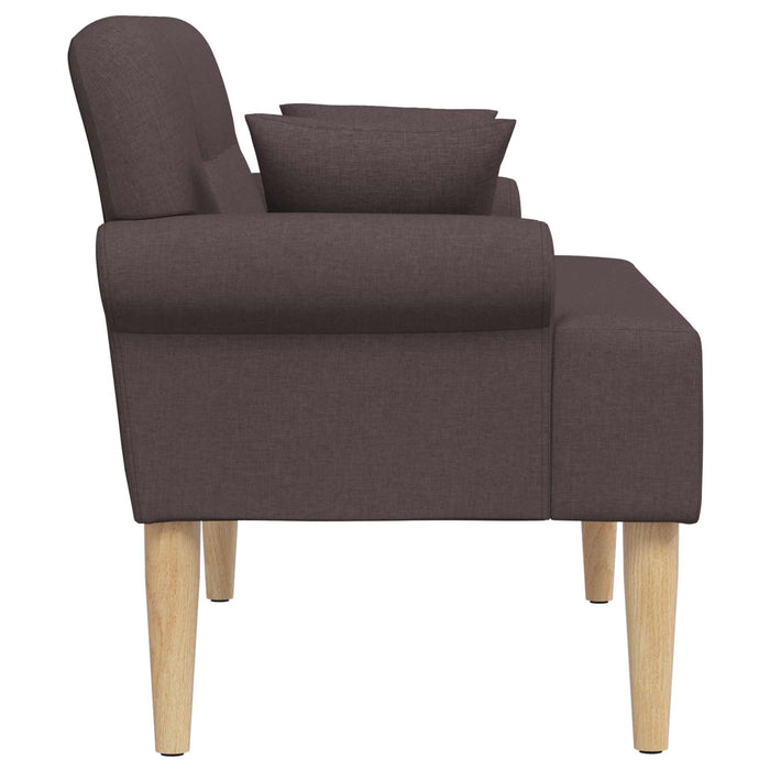 Canapea cu capitonaj butonat Maro închis 120 x 65 x 79 cm WALTI