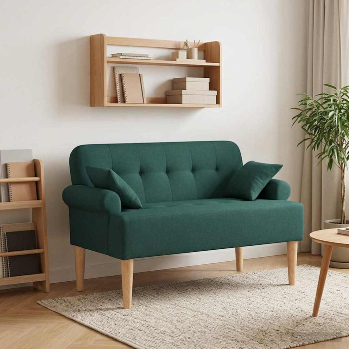 Canapea cu capitonaj butonat Verde închis 120 x 65 x 79 cm WALTI