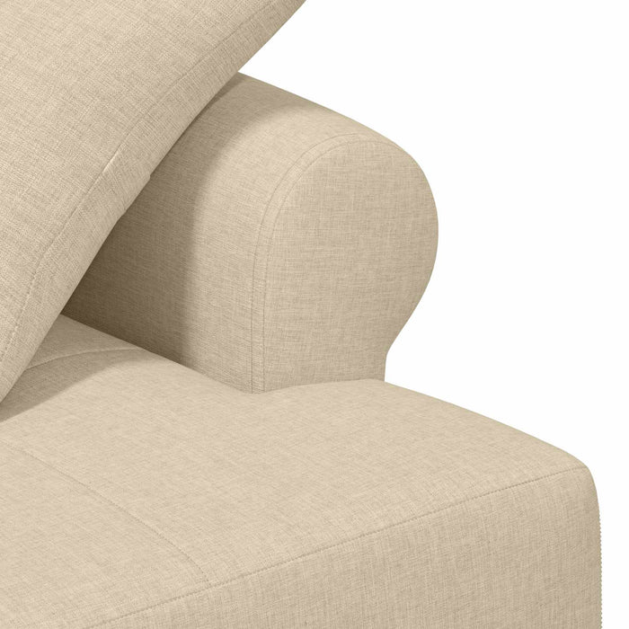 Canapea cu capitonaj butonat Crem 120 x 65 x 79 cm Țesătură WALTI