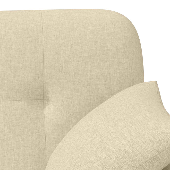Canapea cu capitonaj butonat Crem 120 x 65 x 79 cm Țesătură WALTI
