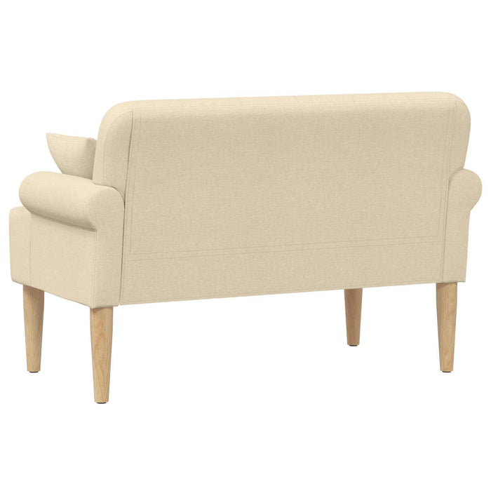 Canapea cu capitonaj butonat Crem 120 x 65 x 79 cm Țesătură WALTI