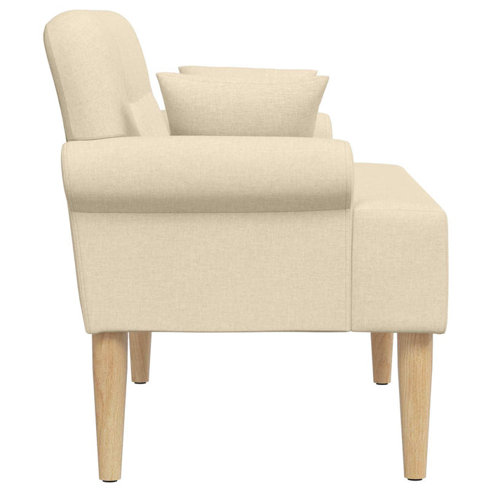 Canapea cu capitonaj butonat Crem 120 x 65 x 79 cm Țesătură WALTI