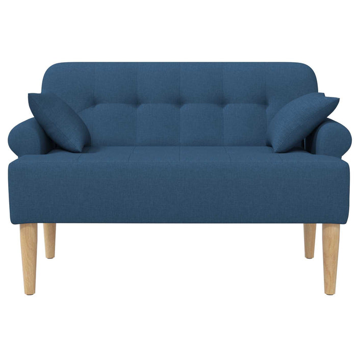 Canapea cu capitonaj butonat albastru 120 x 65 x 79 cm Țesătură WALTI