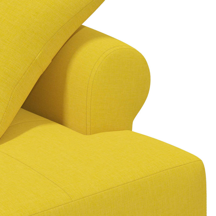 Canapea cu capitonaj butonat Galben deschis 120 x 65 x 79 cm WALTI