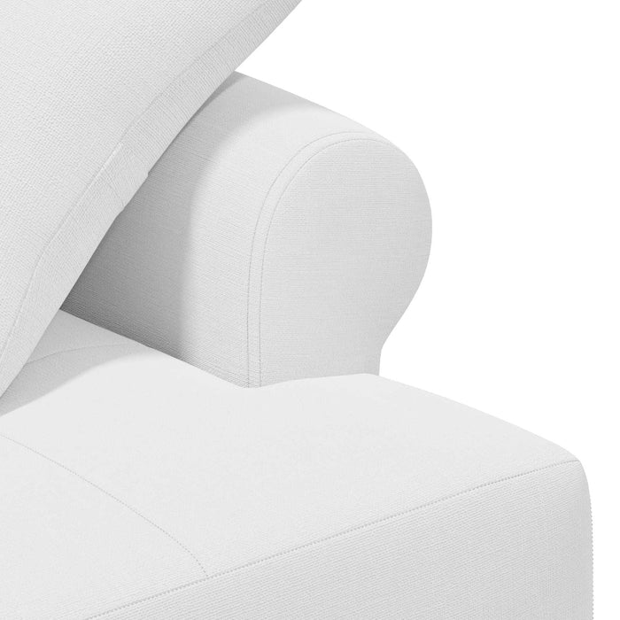 Canapea cu capitonaj butonat Alb 120 x 65 x 79 cm Țesătură WALTI