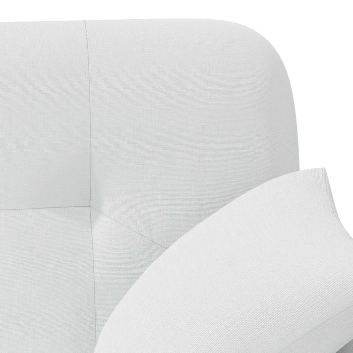 Canapea cu capitonaj butonat Alb 120 x 65 x 79 cm Țesătură WALTI