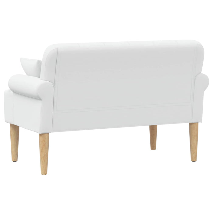 Canapea cu capitonaj butonat Alb 120 x 65 x 79 cm Țesătură WALTI
