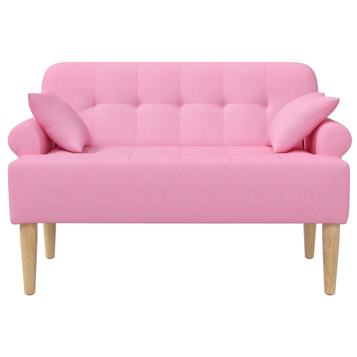 Canapea cu capitonaj butonat Roz 120 x 65 x 79 cm Țesătură WALTI