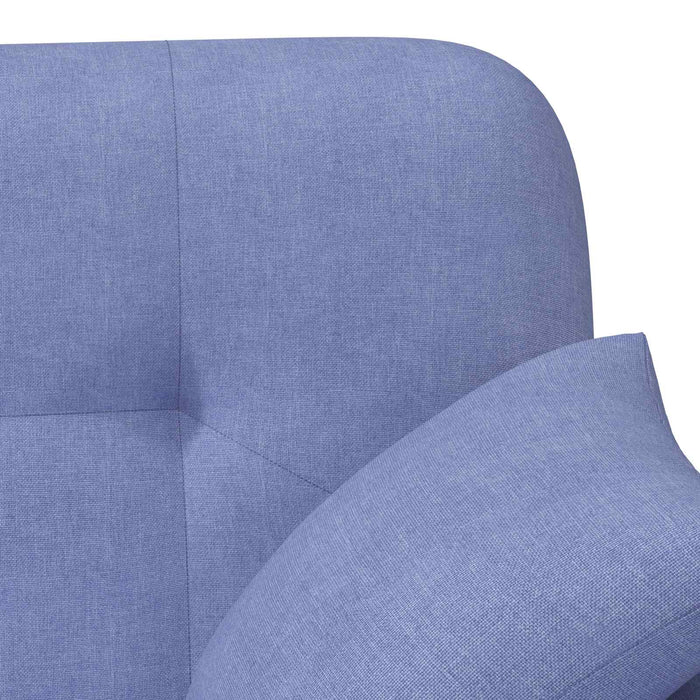 Canapea cu capitonaj butonat Albastru Jeans 120 x 65 x 79 cm WALTI