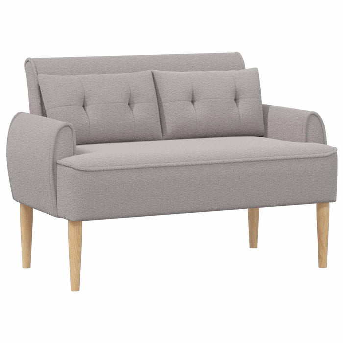 Canapea cu capitonaj butonat Gri deschis 117 x 67 x 77 cm WALTI
