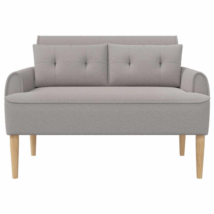 Canapea cu capitonaj butonat Gri deschis 117 x 67 x 77 cm WALTI