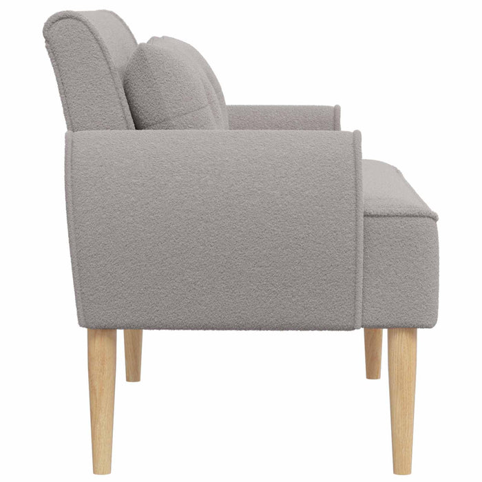 Canapea cu capitonaj butonat Gri deschis 117 x 67 x 77 cm WALTI