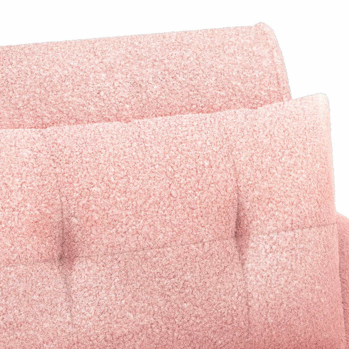 Canapea cu capitonaj butonat Roz 117 x 67 x 77 cm Bouclé WALTI