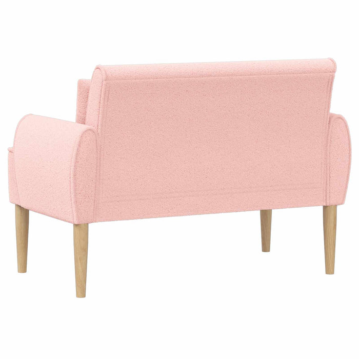 Canapea cu capitonaj butonat Roz 117 x 67 x 77 cm Bouclé WALTI