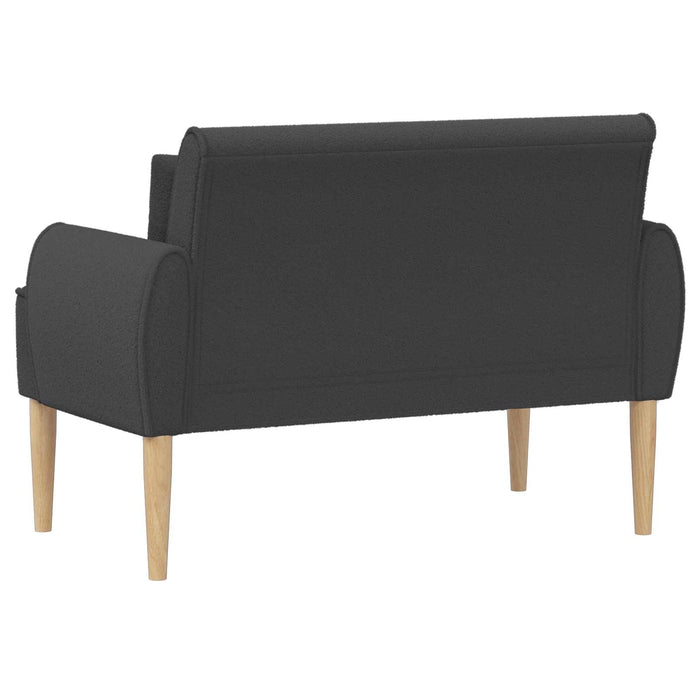 Canapea cu capitonaj butonat Gri închis 117 x 67 x 77 cm Bouclé WALTI