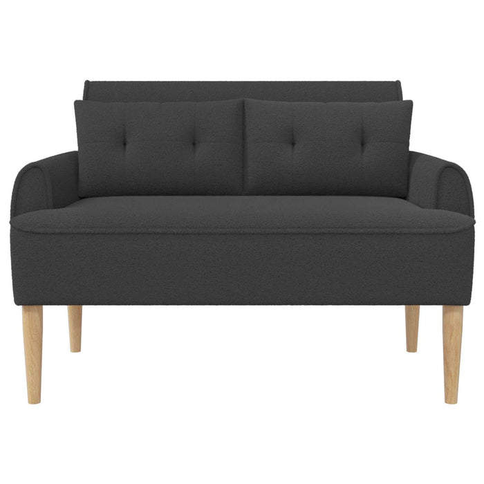 Canapea cu capitonaj butonat Gri închis 117 x 67 x 77 cm Bouclé WALTI