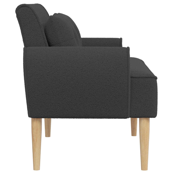 Canapea cu capitonaj butonat Gri închis 117 x 67 x 77 cm Bouclé WALTI