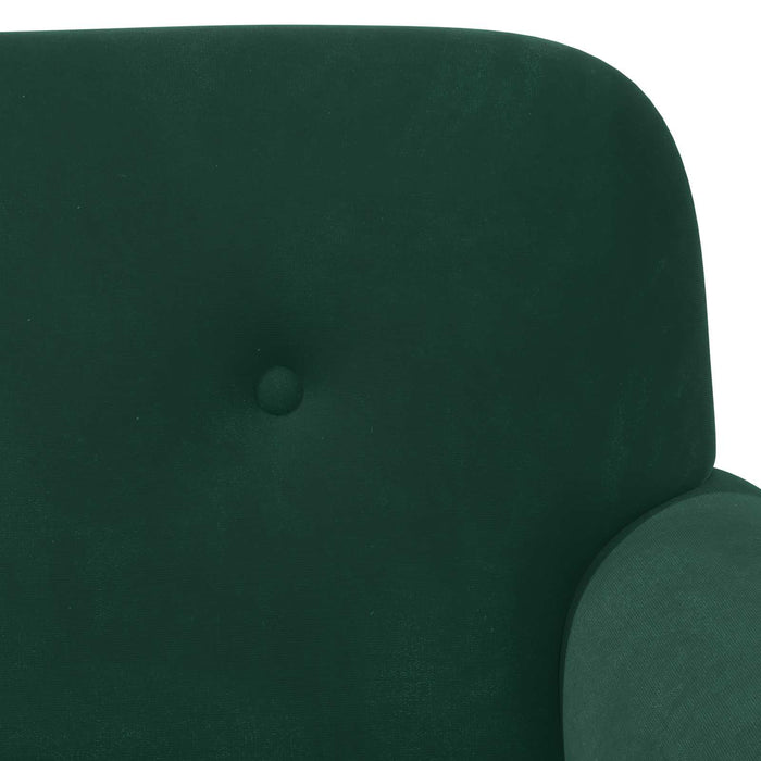 Canapea cu capitonaj butonat Verde închis 120 x 66 x 78 cm WALTI