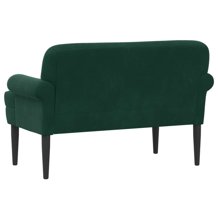 Canapea cu capitonaj butonat Verde închis 120 x 66 x 78 cm WALTI