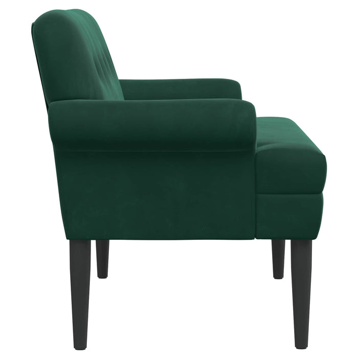 Canapea cu capitonaj butonat Verde închis 120 x 66 x 78 cm WALTI