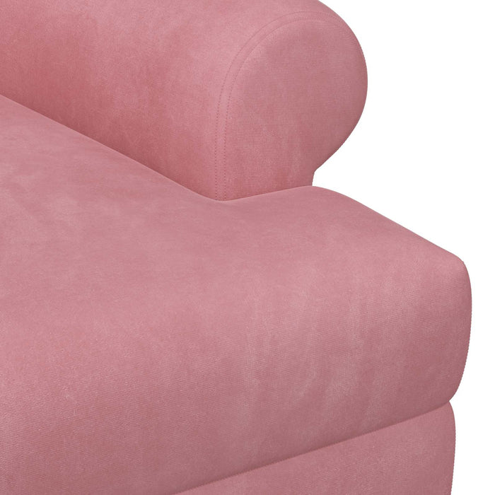 Canapea cu capitonaj butonat Roz 120 x 66 x 78 cm Catifea WALTI