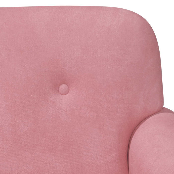 Canapea cu capitonaj butonat Roz 120 x 66 x 78 cm Catifea WALTI
