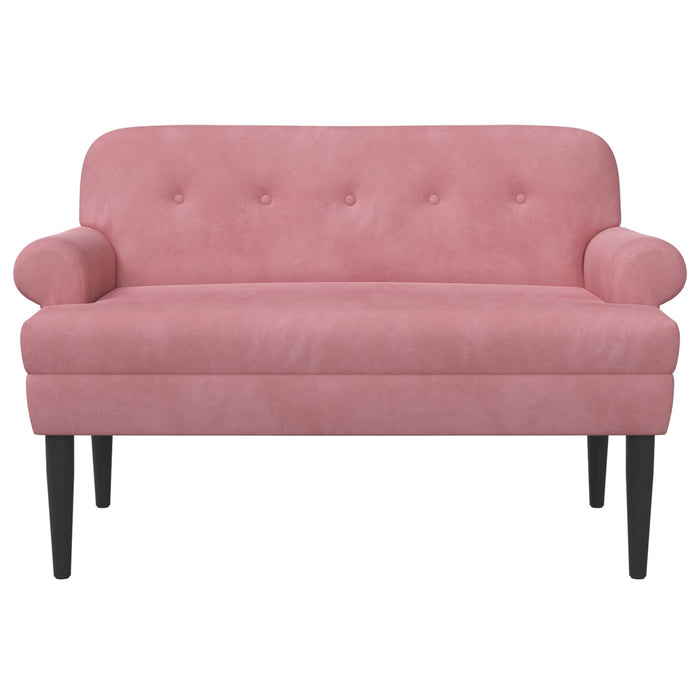 Canapea cu capitonaj butonat Roz 120 x 66 x 78 cm Catifea WALTI