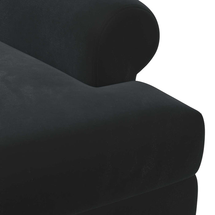 Canapea cu capitonaj butonat Negru 120 x 66 x 78 cm Catifea WALTI