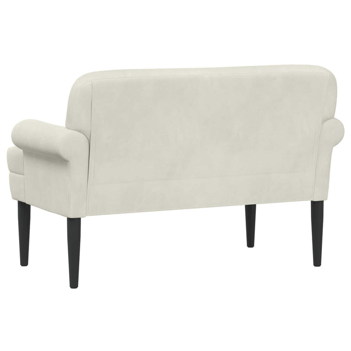 Canapea cu capitonaj butonat Crem 120 x 66 x 78 cm Catifea WALTI