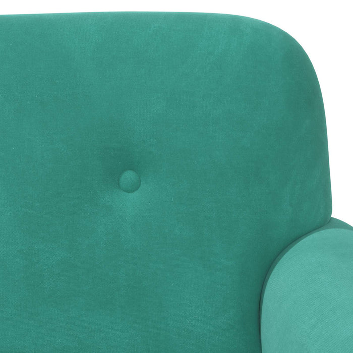 Canapea cu capitonaj butonat Turcoaz 120 x 66 x 78 cm Catifea WALTI