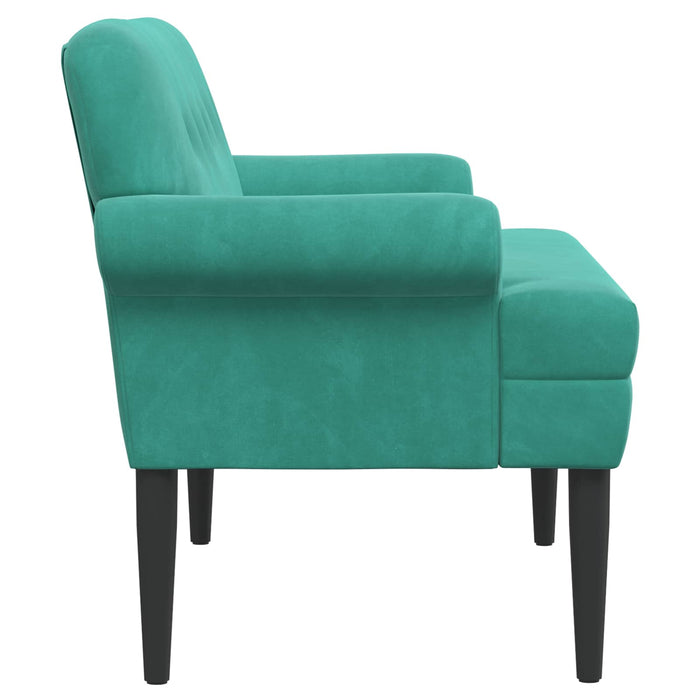 Canapea cu capitonaj butonat Turcoaz 120 x 66 x 78 cm Catifea WALTI