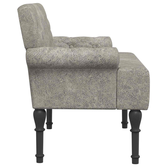Canapea cu capitonaj butonat Gri deschis 120 x 65 x 78 cm WALTI