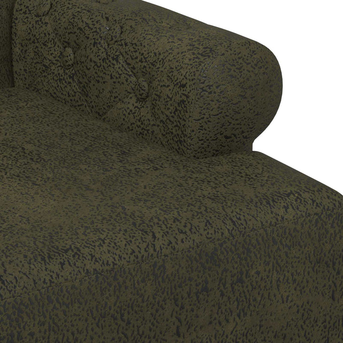 Canapea cu capitonaj butonat Verde Army 120 x 65 x 78 cm WALTI