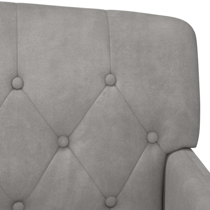 Canapea cu capitonaj butonat Gri deschis 111 x 65 x 79 cm WALTI