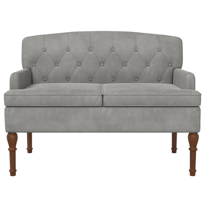 Canapea cu capitonaj butonat Gri deschis 111 x 65 x 79 cm WALTI