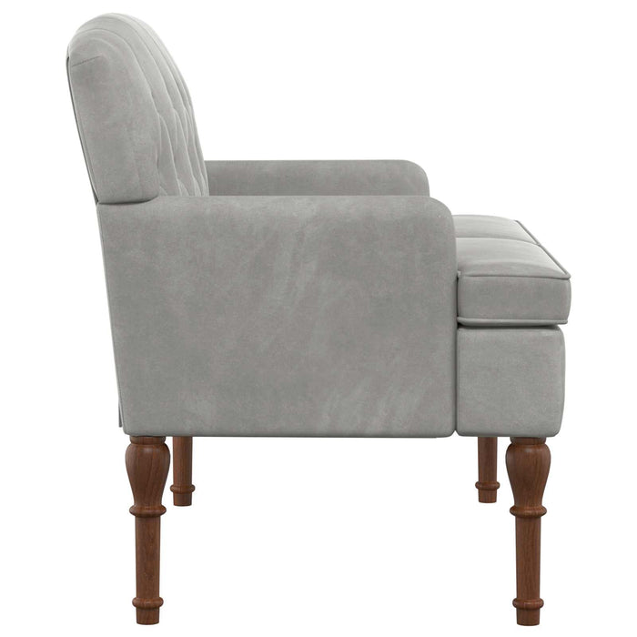 Canapea cu capitonaj butonat Gri deschis 111 x 65 x 79 cm WALTI