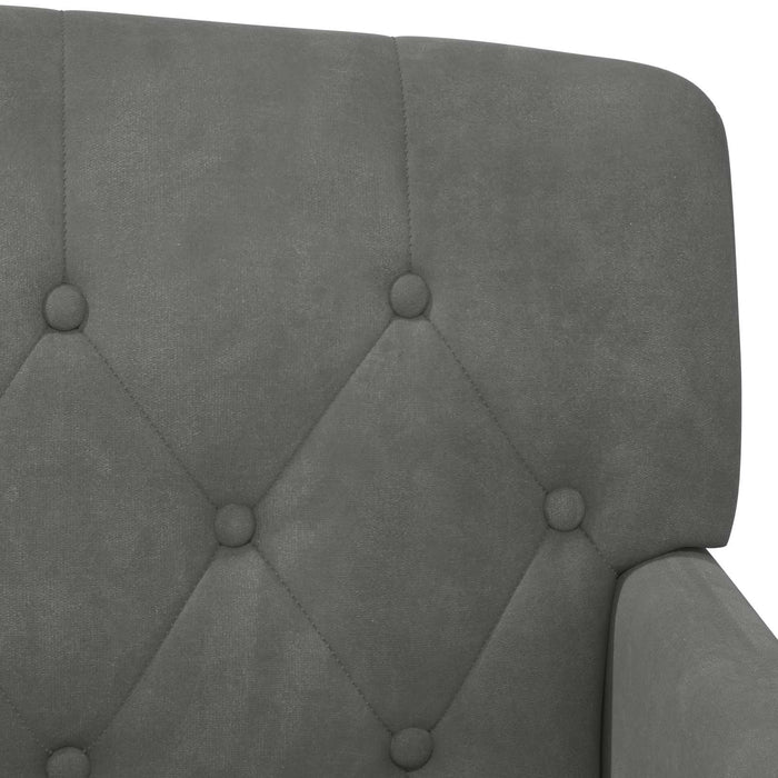 Canapea cu capitonaj butonat Gri închis 111 x 65 x 79 cm WALTI