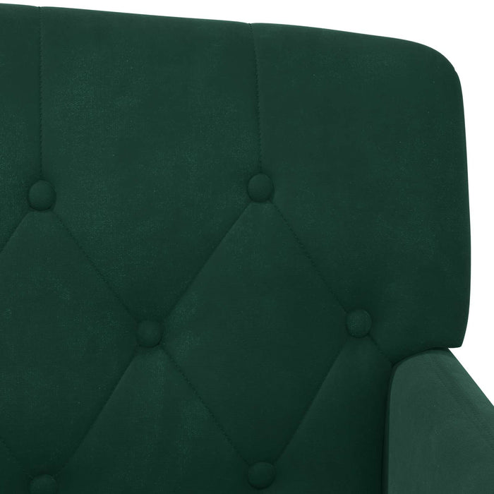 Canapea cu capitonaj butonat Verde închis 111 x 65 x 79 cm WALTI