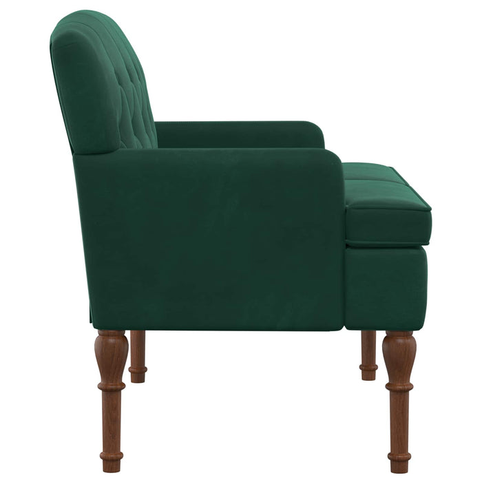 Canapea cu capitonaj butonat Verde închis 111 x 65 x 79 cm WALTI