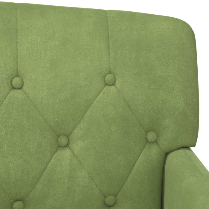 Canapea cu capitonaj butonat Verde deschis 111 x 65 x 79 cm WALTI