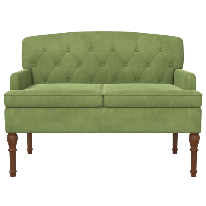 Canapea cu capitonaj butonat Verde deschis 111 x 65 x 79 cm WALTI