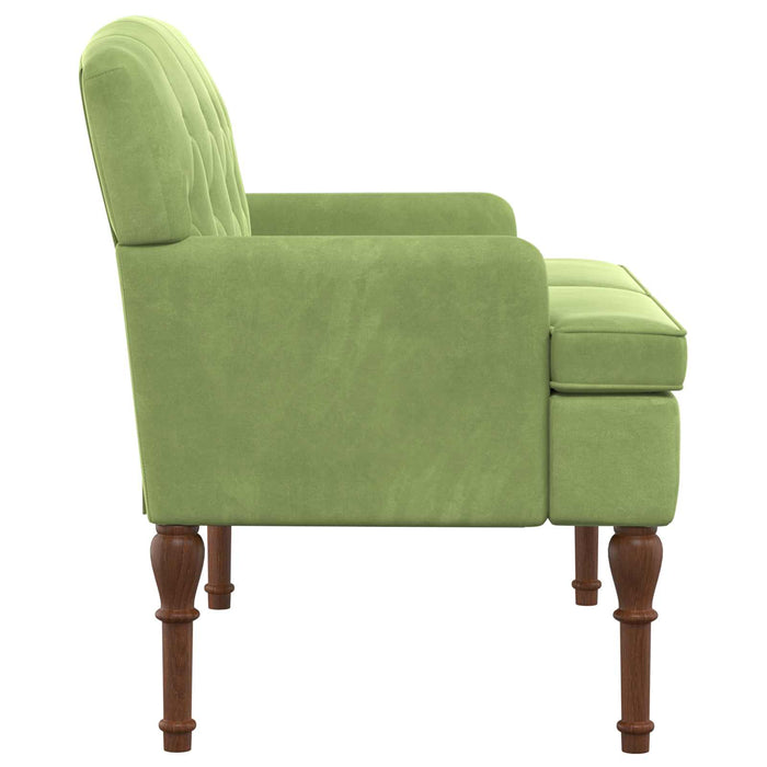Canapea cu capitonaj butonat Verde deschis 111 x 65 x 79 cm WALTI
