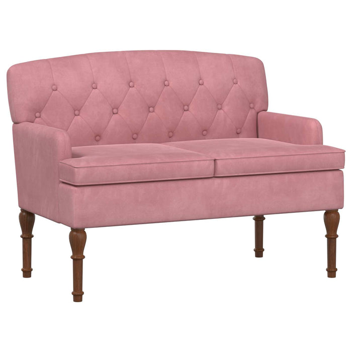 Canapea cu capitonaj butonat Roz 111 x 65 x 79 cm Catifea WALTI