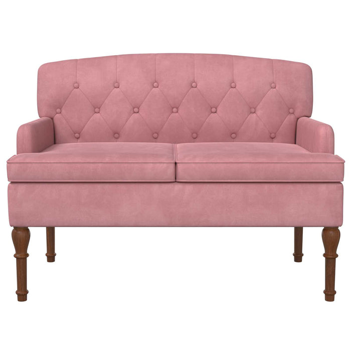 Canapea cu capitonaj butonat Roz 111 x 65 x 79 cm Catifea WALTI