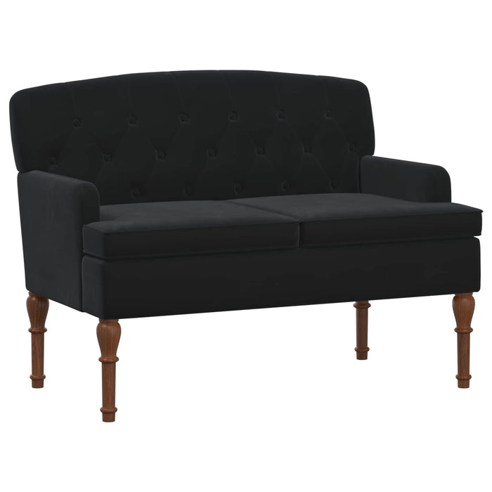 Canapea cu capitonaj butonat Negru 111 x 65 x 79 cm Catifea WALTI