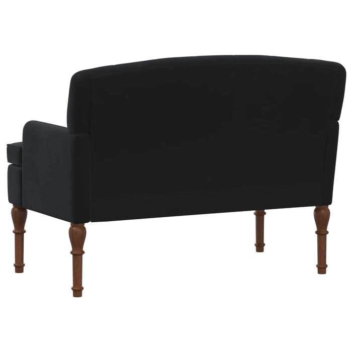 Canapea cu capitonaj butonat Negru 111 x 65 x 79 cm Catifea WALTI