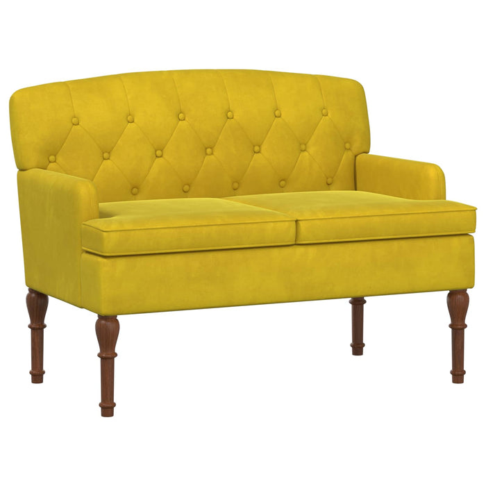 Canapea cu capitonaj butonat Galben Deschis 111 x 65 x 79 cm WALTI