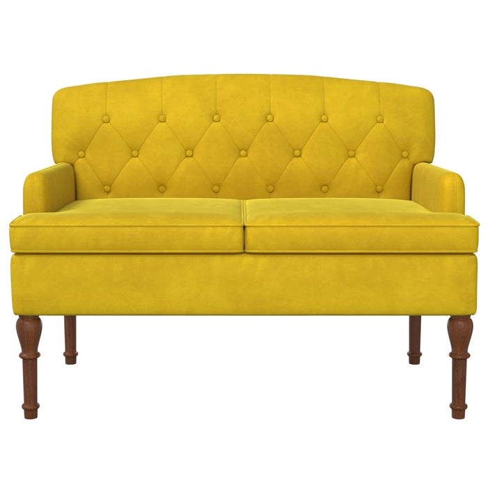 Canapea cu capitonaj butonat Galben Deschis 111 x 65 x 79 cm WALTI