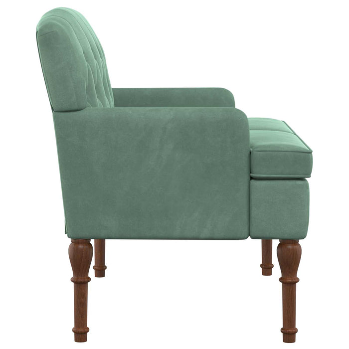 Canapea cu capitonaj butonat Verde Mării 111 x 65 x 79 cm WALTI