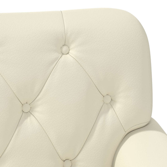 Canapea cu capitonaj butonat Crem 120 x 65 x 77 cm WALTI